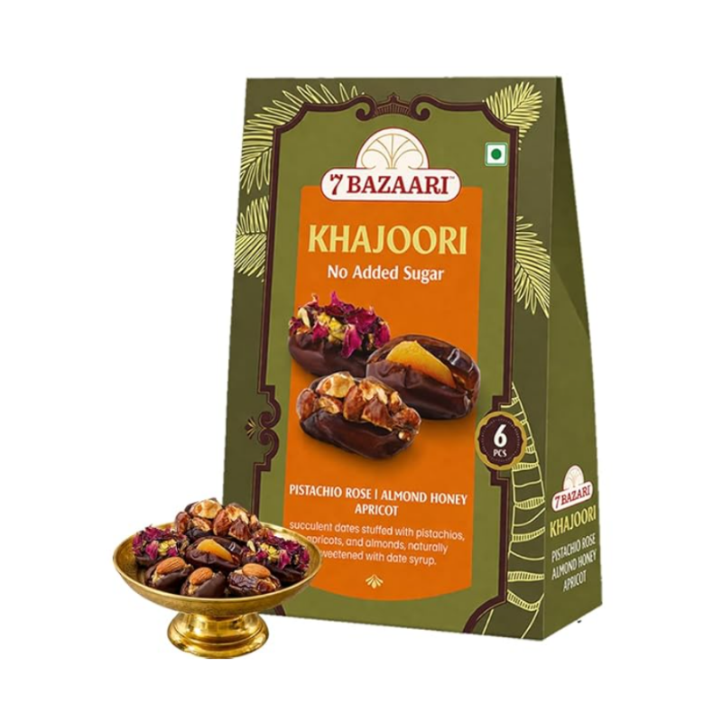 7 Bazaari Nuts in Dates Assorted Gift Box