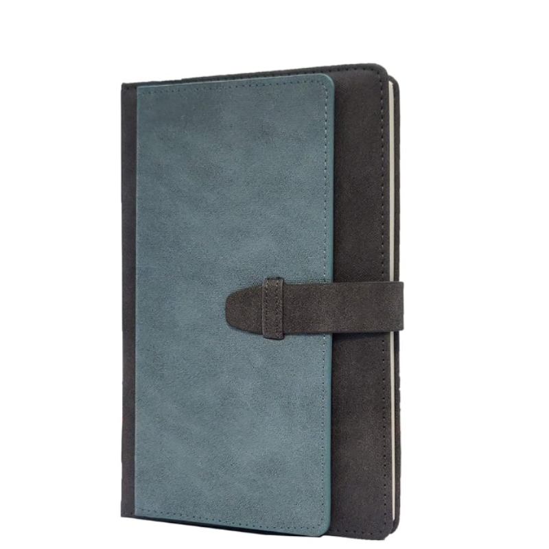 A5 Hard Bound Diary with Belt Lock (Grey Green)