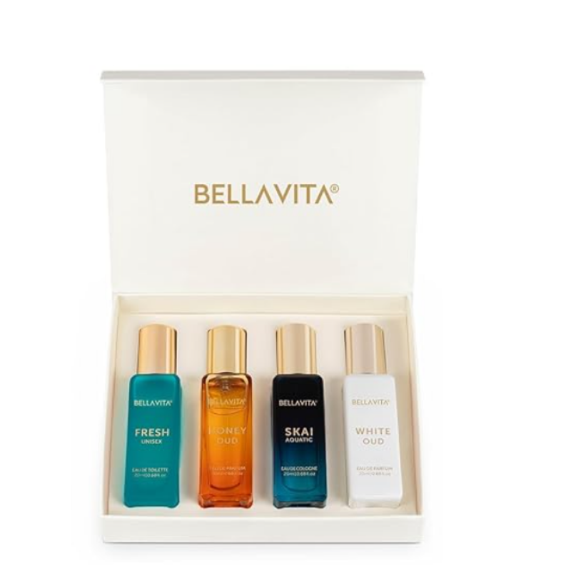 Bella Vita Luxury Unisex Perfume Gift Set (4×20ml)