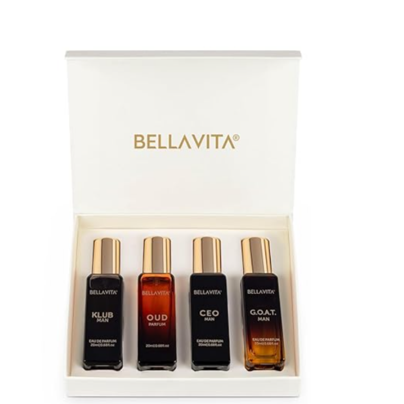 Bella Vita Luxury Men Perfume Gift Set (4×20ml)