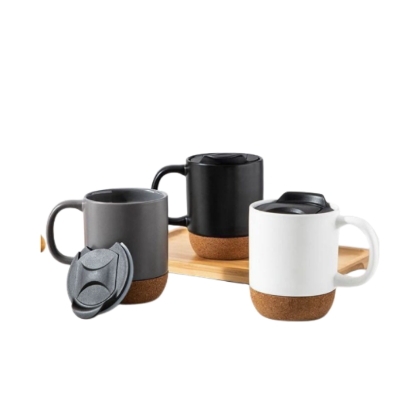 Ceramic Coffee Mug With Cork Bottom