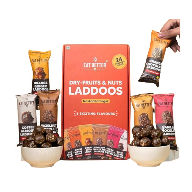 EAT Better Co. Assorted Laddoo Box – 24 pcs