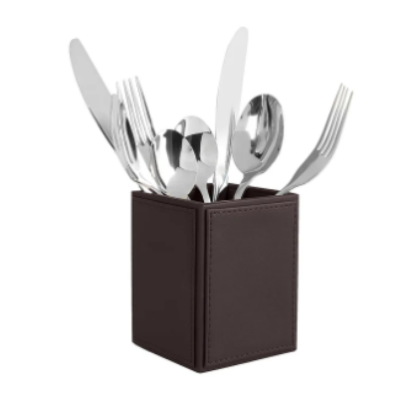 Premium Vegan Leather Cutlery Holder