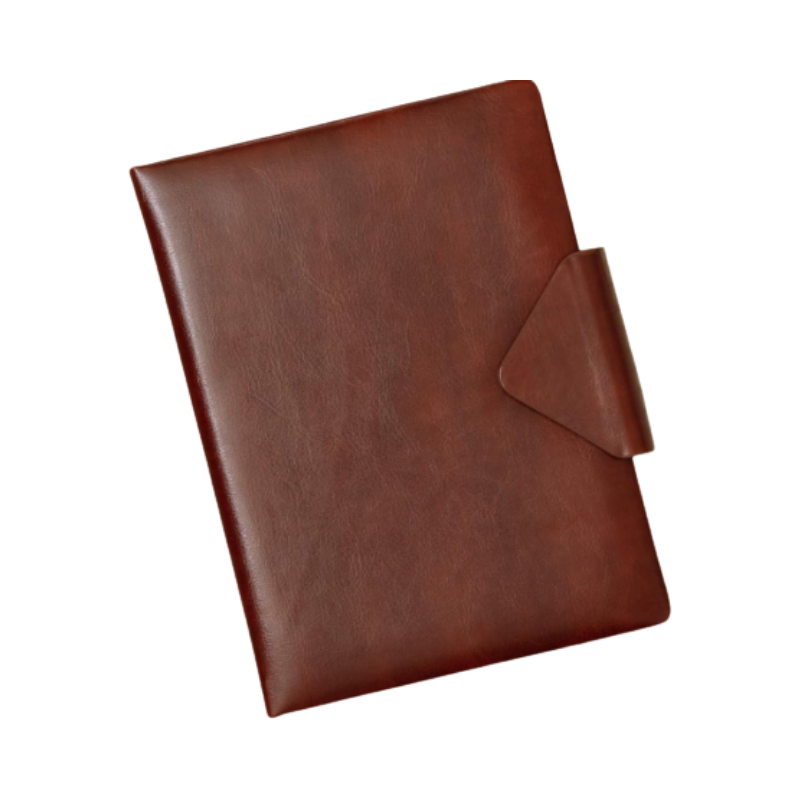 Timeless Charm A5 PU Leather Notebook (Deep Brown)