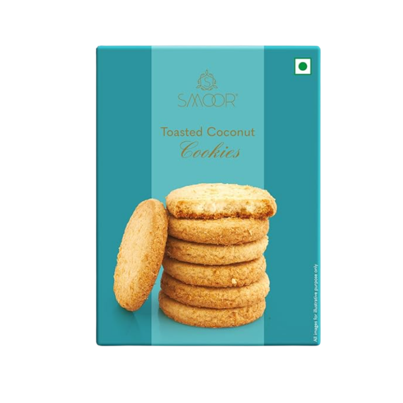 SMOOR Toasted Coconut Cookies – 150g (Pack of 3)