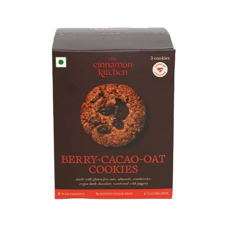 Cinnamon Kitchen Berry, Cacao & Oat Cookies – 175g