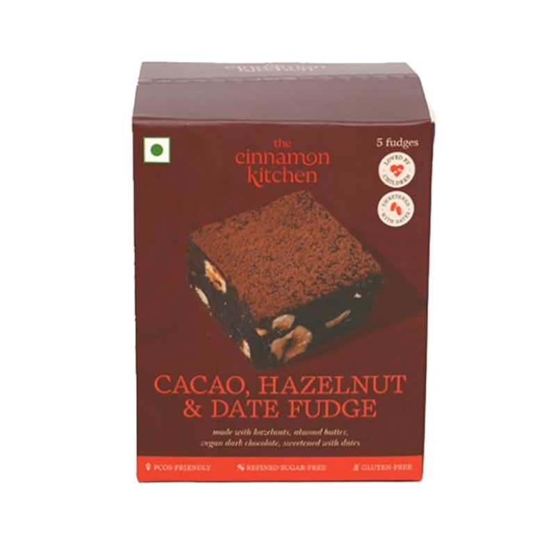 Cinnamon Kitchen Cacao, Hazelnut & Date Fudge – Pack of 5