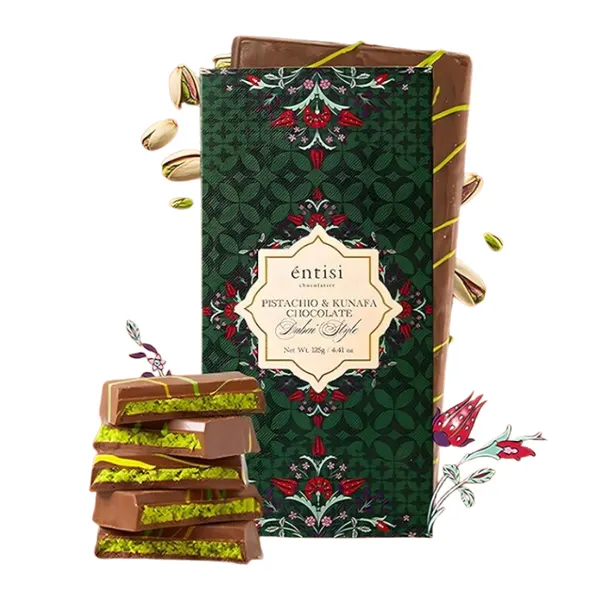 5:15PM Dubai-Style Kunafa Chocolate Bar - 120g
