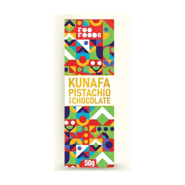 Foo Foods Kunafa Pistachio Chocolate Bar - 50g