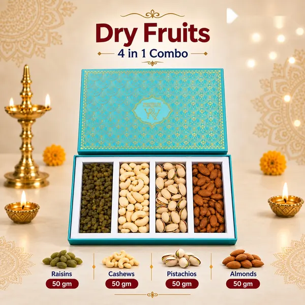 Dry Fruits 4-in-1 Combo Box (50g each)