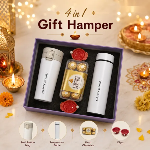 4-in-1 Gift Hamper - Temperature Bottle & Ferrero