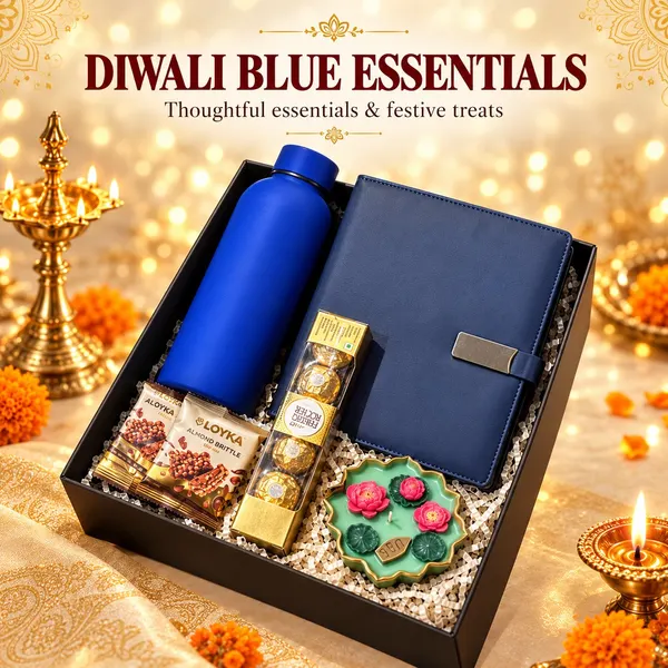 Diwali Blue Essentials Hamper