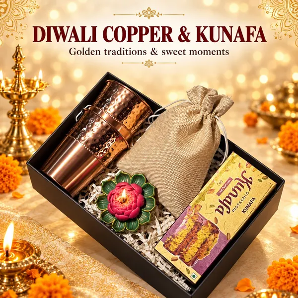 Diwali Copper & Kunafa Hamper