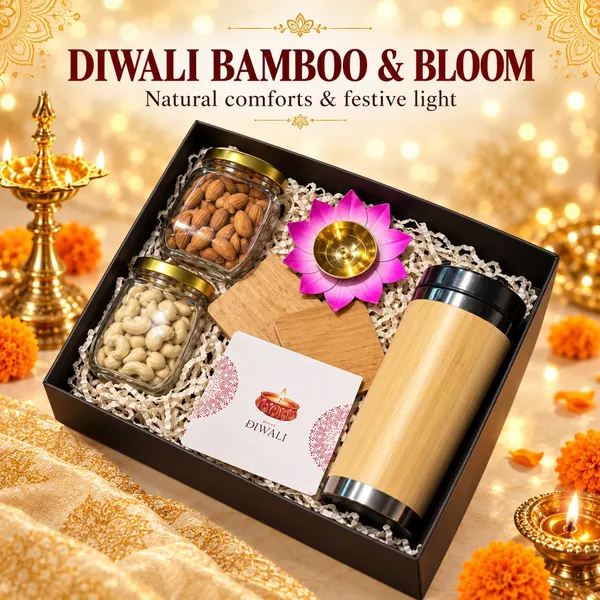 Diwali Bamboo & Bloom Hamper