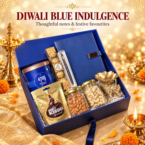 Diwali Blue Indulgence Hamper
