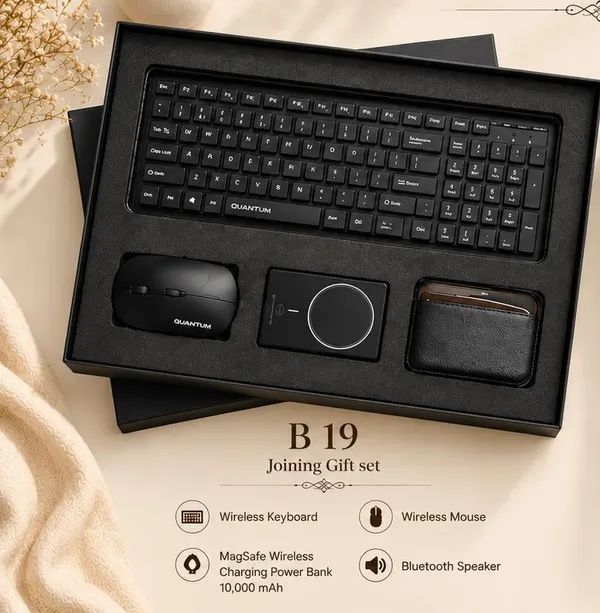 Joining Tech Gift Set - Wireless Keyboard, Mouse, Power Bank & Speaker