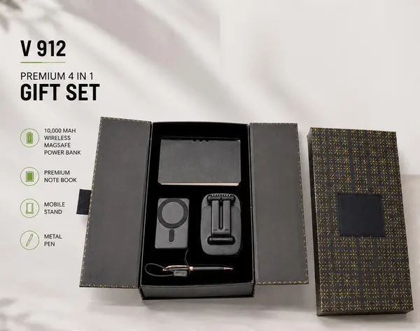 Premium 4-in-1 Gift Set - 10,000 mAh MagSafe Power Bank & Notebook
