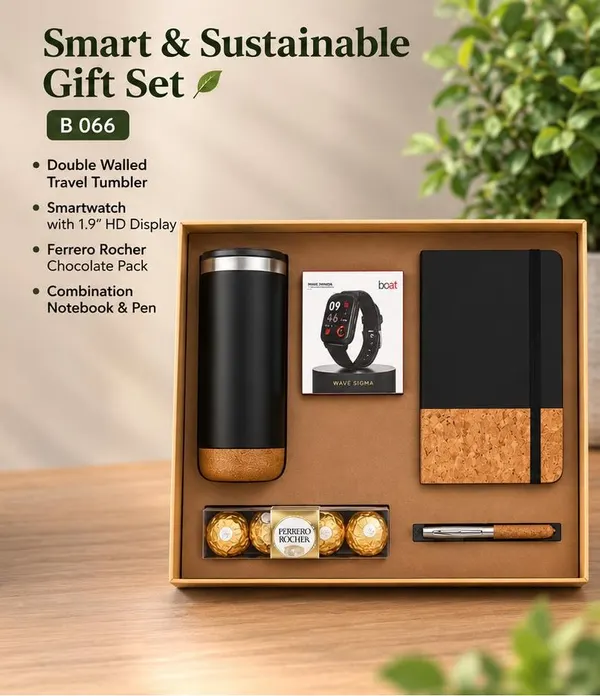 Smart & Sustainable Gift Set - Smartwatch, Travel Tumbler & Ferrero