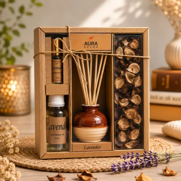 Reed Diffuser Gift Set with Potpourri