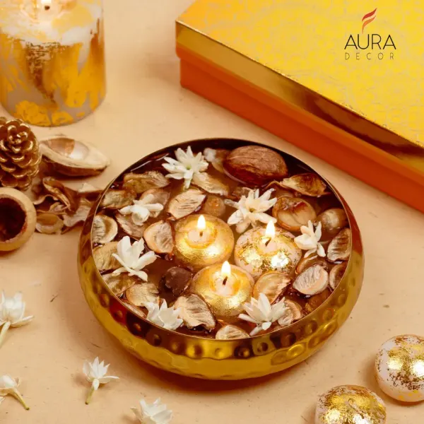 Urli Gift Set with Floating Candles