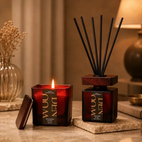 Wooden Whisper Candle & Diffuser Duo