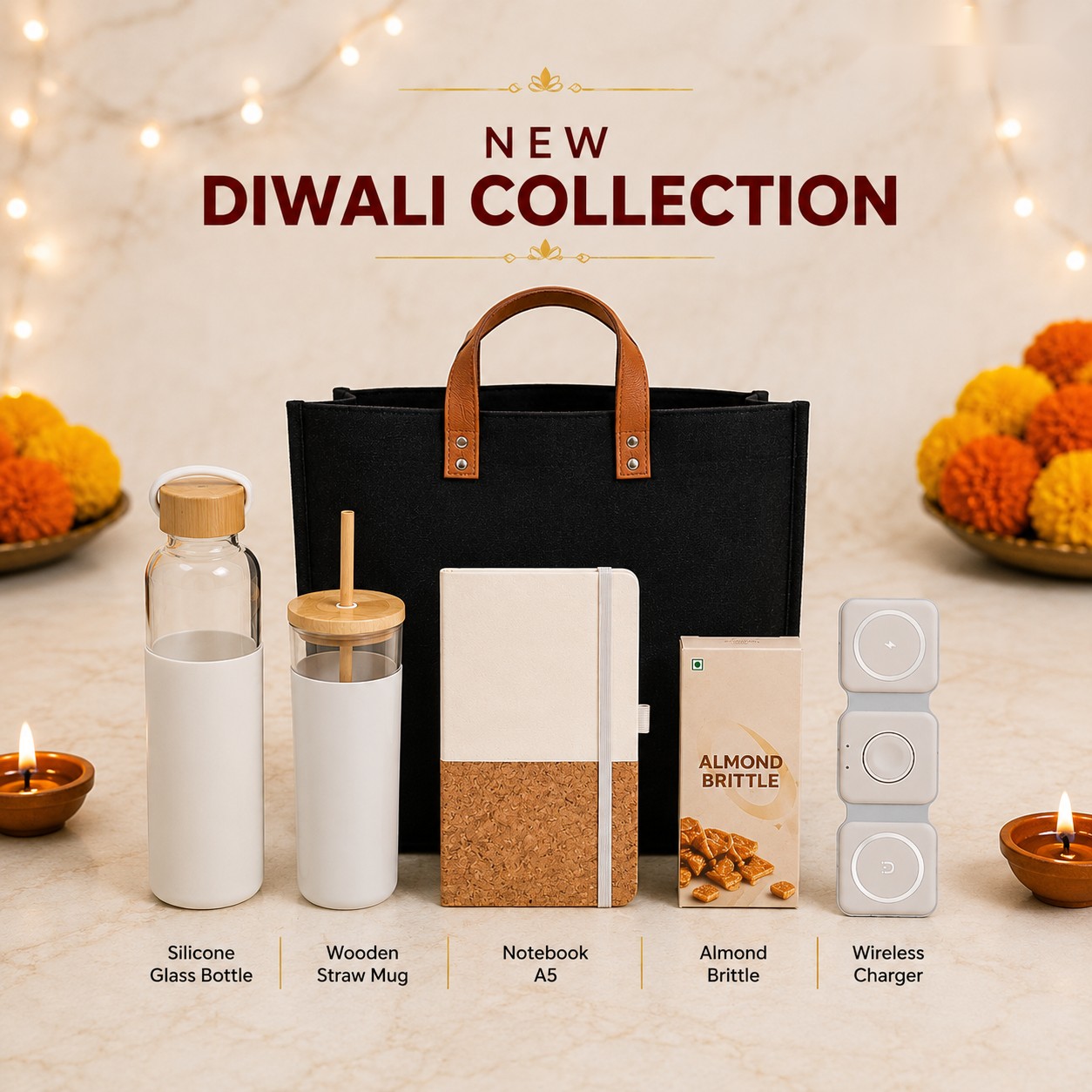 New Diwali Collection - Desk & Drinkware Set - Diwali corporate gift box
